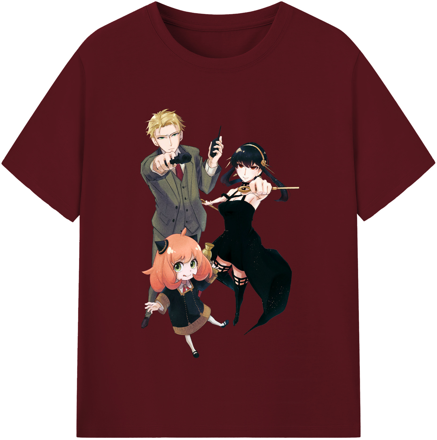 （画像用） SPY×FAMILY间谍家家酒 綿100％半袖Tシャツ（フロントプリント）